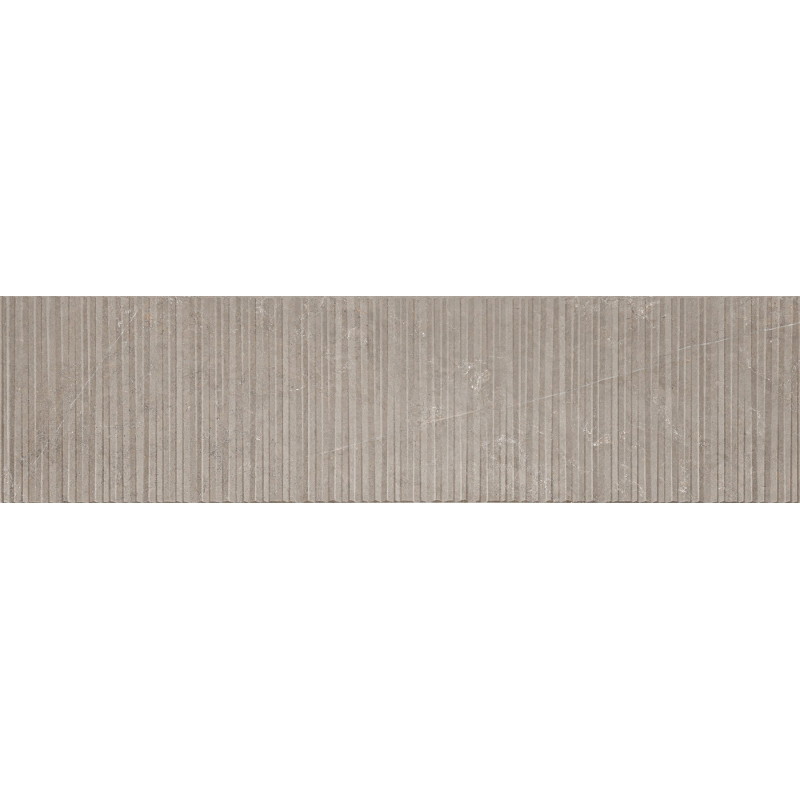 Mexen Flamingo Mayolica Mocha glazed rectified porcelain stoneware, wall tile 120 x 30 cm, carving - TL715-120-030-53