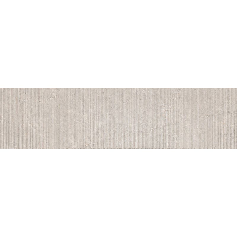 Mexen Flamingo Mayolica Natural glazed rectified stoneware tile G1, floor-wall tile 120 x 30 cm, carving - TL715-120-030-54