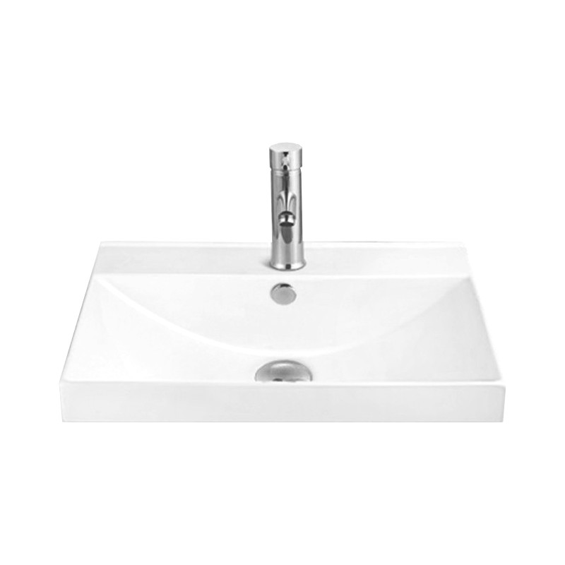 Mexen Mila built-in countertop washbasin 60 x 46 cm, white - 25296000