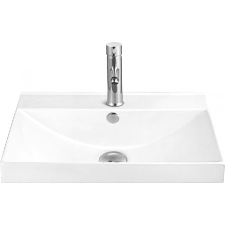 Mexen Mila built-in countertop washbasin 60 x 46 cm, white - 25296000
