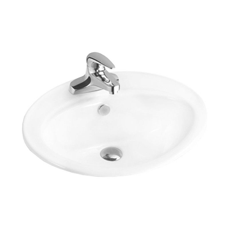 Mexen Selma undermount washbasin 56 x 46 cm, White - 25085600