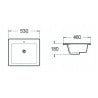 Mexen Lora countertop washbasin 53 x 46 cm, white - 25365300