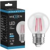 Mexen Vintis LED Filament Bulb E27, G45, 4W, 55 lm, red - L156-E27-04XX-45