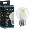 Mexen Vintis LED Filament Bulb E27, G45, 4W, 55 lm, Green - L156-E27-04XX-46