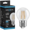 Mexen Vintis Filament LED Bulb E27, G45, 4W, 55 lm, orange - L156-E27-04XX-48