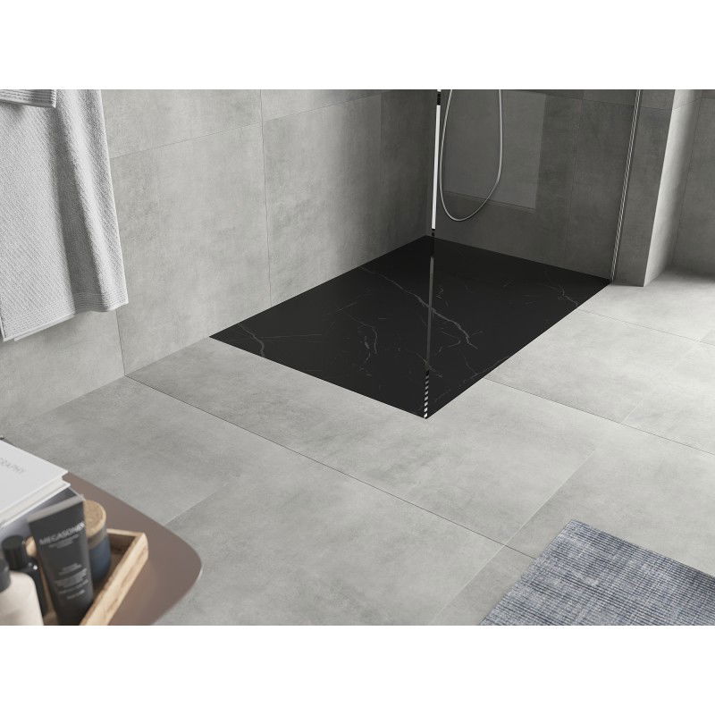Mexen Hugo rectangular shower tray SMC 130 x 80 cm, black stone - 42758013