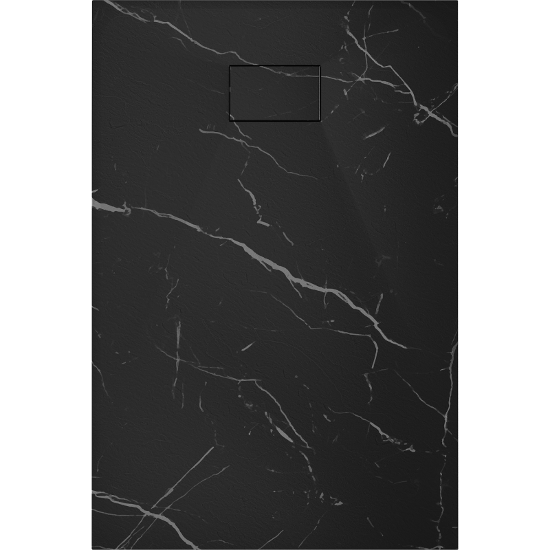Mexen Hugo rectangular shower tray SMC 100 x 90 cm, black stone - 42759010