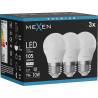 Mexen Nova 3x LED Bulb E27, G45, 1W, Neutral - 4000K, 105 lm - L101-E27-0140-01x03