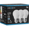 Mexen Nova 3x LED Bulb E27, G45, 3W, Cool - 6500K, 315 lm - L101-E27-0365-01x03