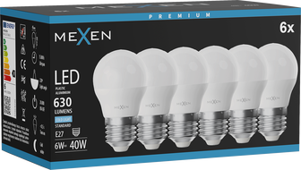 Mexen Nova LED Bulb E27, G45, 6W, Cold - 6500K, 630 lm - L101-E27-0665-01