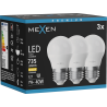 Mexen Nova 3x LED Bulb E27, G45, 7W, Warm - 3000K, 735 lm - L101-E27-0730-01x03