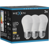 Mexen Nova 3x LED Bulb E27, G45, 8W, Warm - 3000K, 840 lm - L101-E27-0830-01x03
