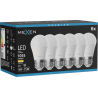 Mexen Nova 6x LED Bulb E27, G45, 10W, Warm - 3000K, 1055 lm - L101-E27-1030-01x06