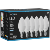Mexen Nova 6x LED Bulb E14, C37, 1W, Cold - 6500K, 105 lm - L102-E14-0165-01x06