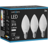 Mexen Nova 3x LED Bulb E14, C37, 3W, Neutral - 4000K, 315 lm - L102-E14-0340-01x03