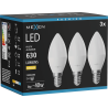 Mexen Nova 3x LED Bulb E14, C37, 6W, Warm - 3000K, 630 lm - L102-E14-0630-01x03