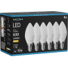 Mexen Nova 6x LED Bulb E14, C37, 6W, Warm - 3000K, 630 lm - L102-E14-0630-01x06