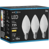 Mexen Nova 3x LED Bulb E14, C37, 7W, Warm - 3000K, 735 lm - L102-E14-0730-01x03