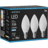 Mexen Nova 3x LED Bulb E14, C37, 7W, Cool - 6500K, 735 lm - L102-E14-0765-01x03