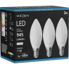 Mexen Nova 3x LED Bulb E14, C37, 9W, Neutral - 4000K, 945 lm - L102-E14-0940-01x03