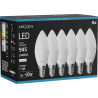Mexen Nova 6x LED Bulb E14, C37, 9W, Neutral - 4000K, 945 lm - L102-E14-0940-01x06
