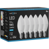 Mexen Nova 6x LED Bulb E14, C37, 9W, Cool - 6500K, 945 lm - L102-E14-0965-01x06