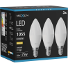 Mexen Nova 3x LED Bulb E14, C37, 10W, Warm - 3000K, 1055 lm - L102-E14-1030-01x03