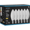 Mexen Nova 6x LED Bulb E14, C37, 10W, Warm - 3000K, 1055 lm - L102-E14-1030-01x06