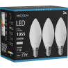 Mexen Nova 3x LED Bulb E14, C37, 10W, Neutral - 4000K, 1055 lm - L102-E14-1040-01x03