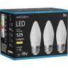 Mexen Nova 3x LED Bulb E27, C37, 5W, Warm - 3000K, 525 lm - L102-E27-0530-01x03