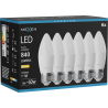 Mexen Nova 6x LED Bulb E27, C37, 8W, Warm - 3000K, 840 lm - L102-E27-0830-01x06