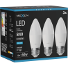 Mexen Nova 3x LED Bulb E27, C37, 8W, Cool - 6500K, 840 lm - L102-E27-0865-01x03
