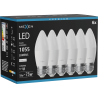 Mexen Nova 6x LED Bulb E27, C37, 10W, Neutral - 4000K, 1055 lm - L102-E27-1040-01x06