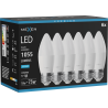Mexen Nova 6x LED Bulb E27, C37, 10W, Cool - 6500K, 1055 lm - L102-E27-1065-01x06