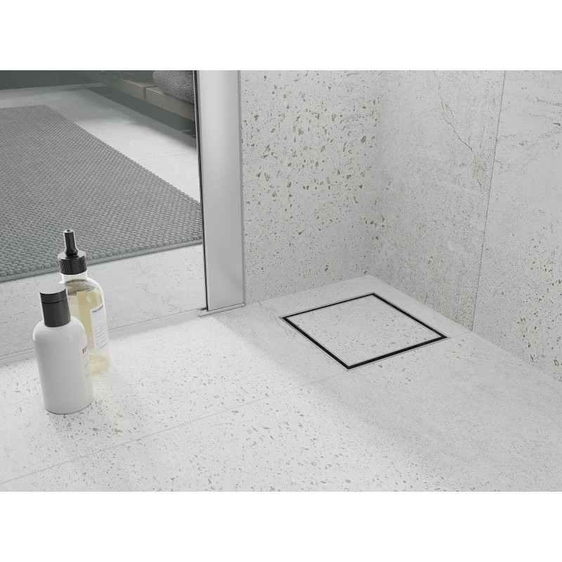 Mexen Flat-Q M13 Floor Drain Square 15 x 15 cm, Inox - 1010015