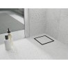 Mexen Flat-Q M13 square floor drain 12 x 12 cm, black - 1710012