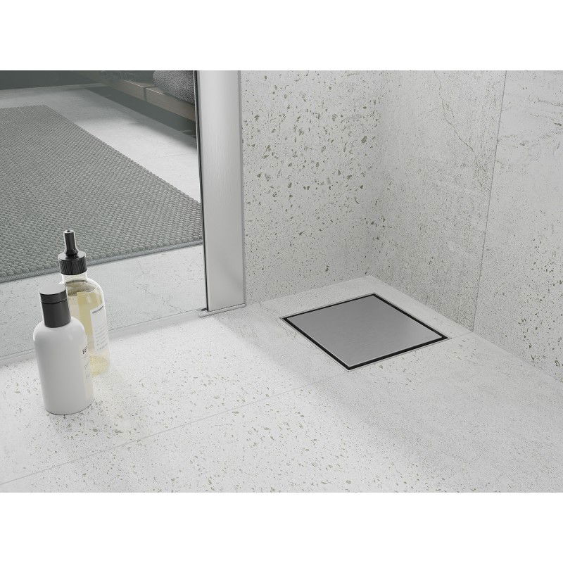 Mexen Flat-Q M13 square floor drain 25 x 25 cm, inox - 1010025