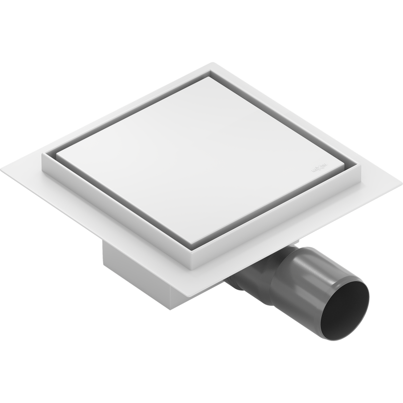 Mexen Flat-Q M13 floor drain square 12 x 12 cm, white - 1210012