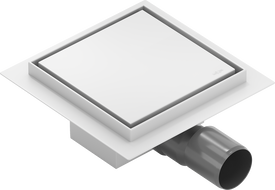 Mexen Flat-Q M13 floor drain square 12 x 12 cm, white - 1210012