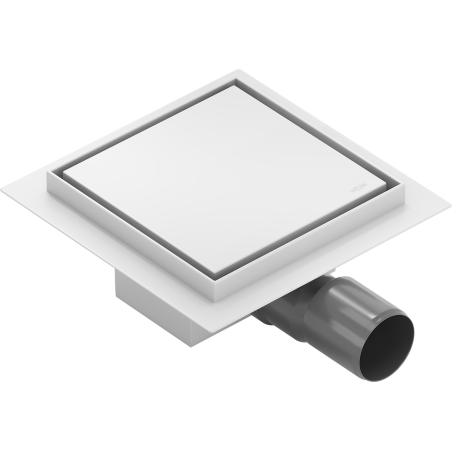 Mexen Flat-Q M13 square floor drain 15 x 15 cm, white - 1210015