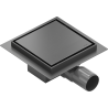 Mexen Flat-Q M13 square floor drain 15 x 15 cm, gun gray brushed - 1E10015