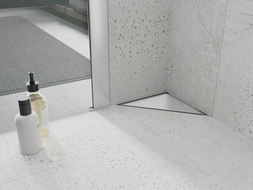 Mexen Flat-T M13 floor drain triangular 20 x 20 cm, inox - 1010320