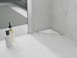 Mexen Flat-T M13 triangular floor drain 20 x 20 cm, white - 1210320