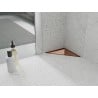 Mexen Flat-T M13 triangular floor drain 20 x 20 cm, rose gold - 1610320