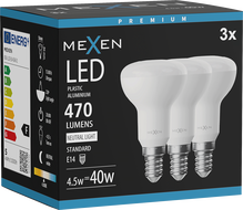 Mexen Nova 3x LED Bulb E14, R50, 4.5W, Neutral - 4000K, 470 lm - L103-E14-0540-01x03