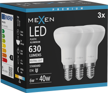 Mexen Nova 3x LED Bulb E14, R50, 6W, Neutral - 4000K, 630 lm - L103-E14-0640-01x03