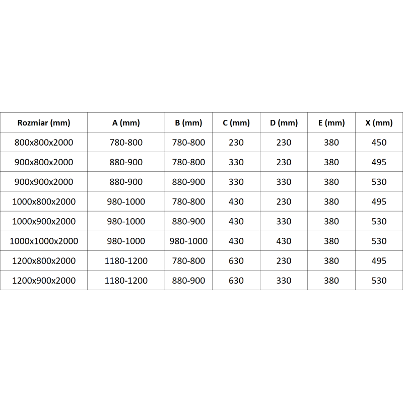 Mexen Exo semi-circular sliding shower cabin 80 x 80 cm, transparent, gold - 8132-080-080-50-00