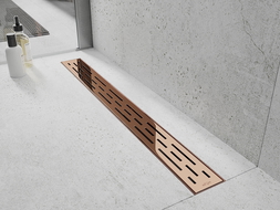 Mexen Flat M01 Cover for Linear Drain 80 cm, Rose Gold - 1620080