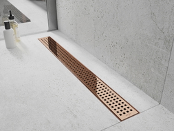 Mexen Flat M08 cover for linear drain 80 cm, rose gold - 1625080