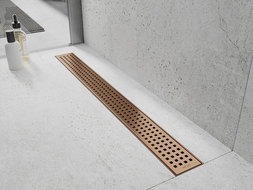 Mexen Flat M08 cover for linear drain 90 cm, brushed copper - 1C25090
